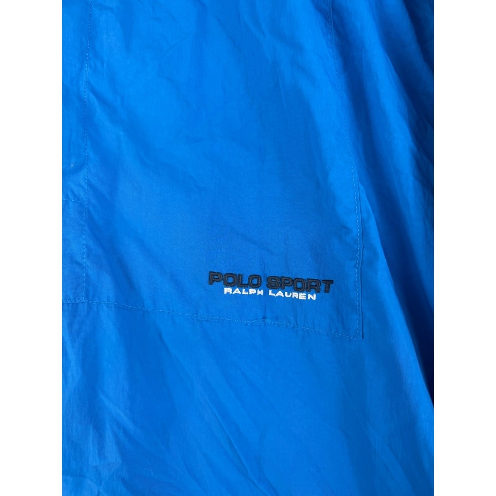 Polo Sport Ralph Lauren Mens Blue Windbreaker Jacket Performance XL Full Zip - Picture 3 of 5
